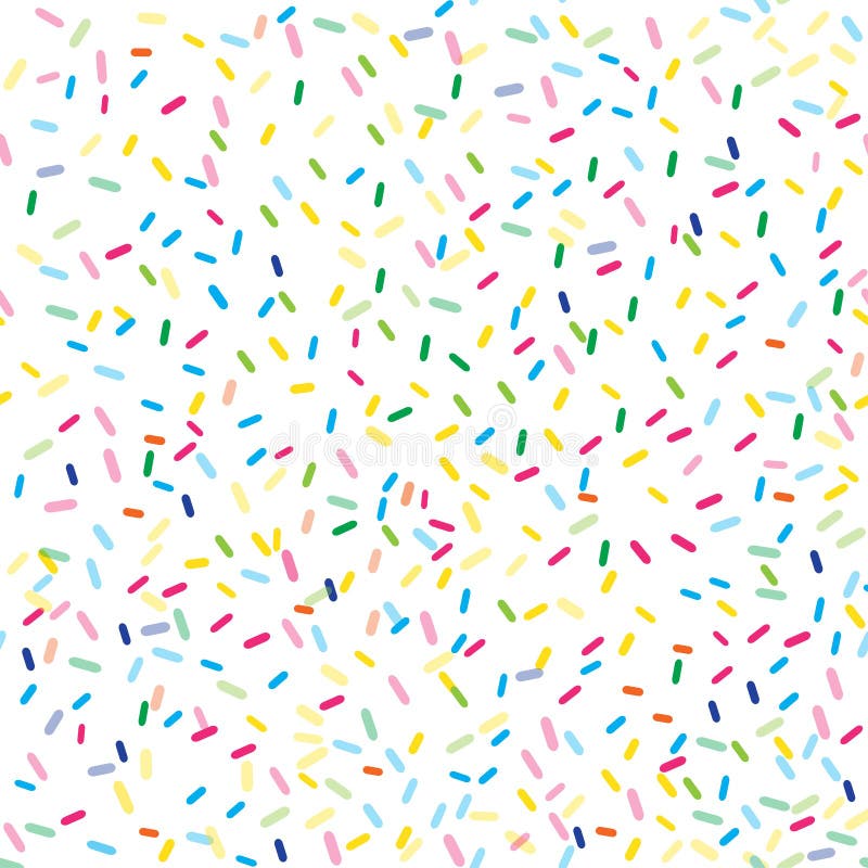 Seamless Pattern with Sprinkles. Vector Illustration. Stock Vector ...