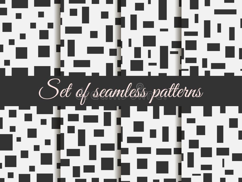 Seamless Pattern with Squares and Rectangles. Pattern with Squares and