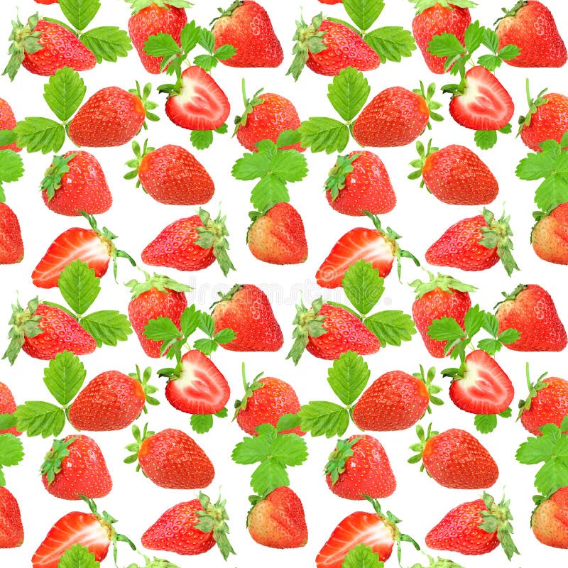 Seamless pattern of strawberry