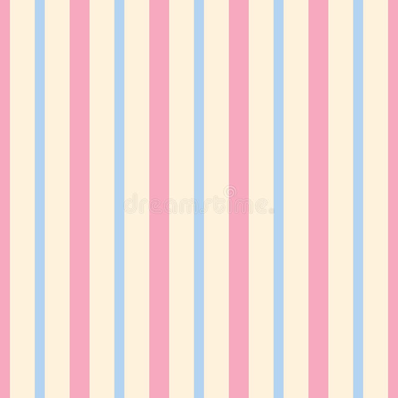 Seamless Pattern Stripe Pink and Blue Pastel Colors. Vertical Pattern Stripe Abstract Background