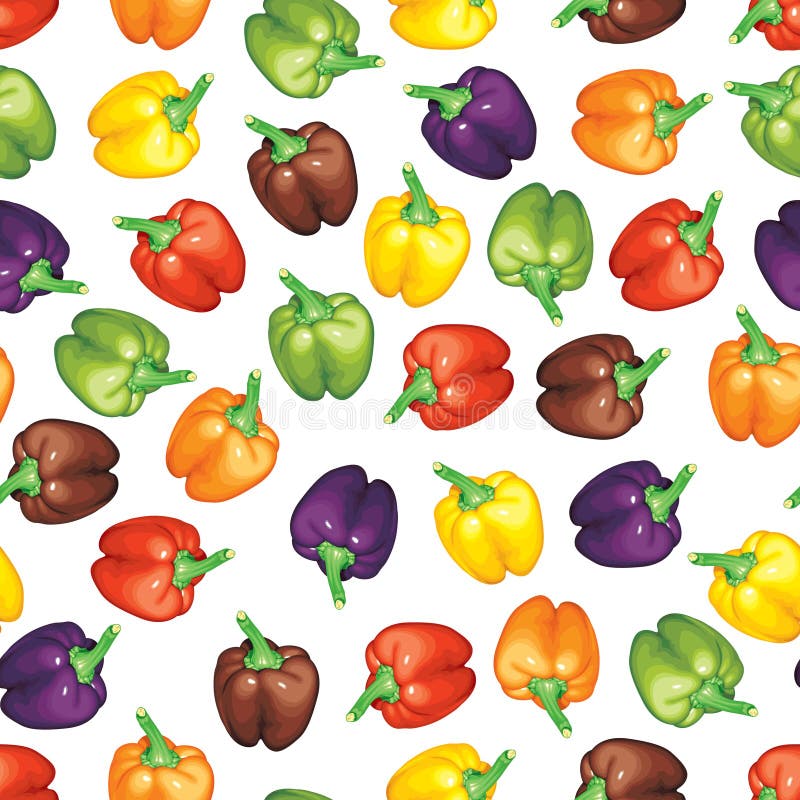 Multicolor peppers background