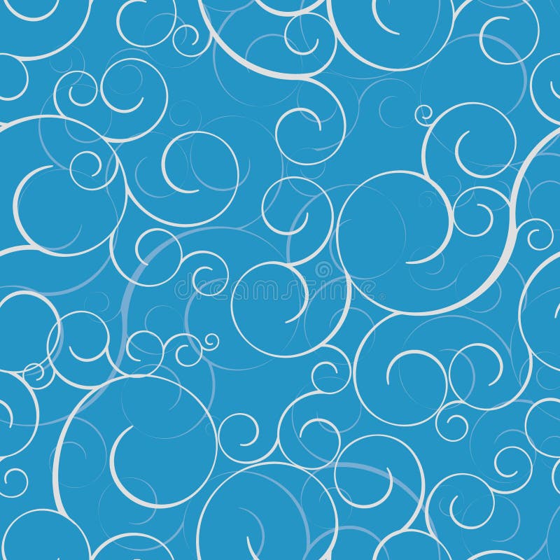 Seamless pattern with swirls