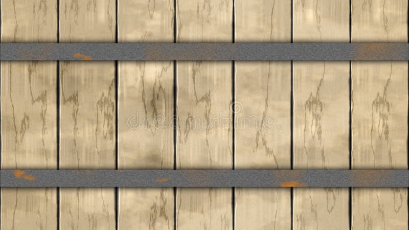 Seamless pattern background light beige colored woody barrel fence oak planks with two gray iron rusty hoops royalty free illustration Seamless pattern background light beige colored woody barrel fence oak planks with two gray iron rusty hoops royalty free illustration