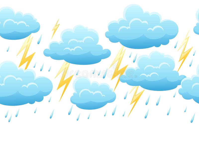 Seamless Pattern with Thunderstorm. Stock Vector - Illustration of autumn, power: 155755070 Seamless Pattern with Thunderstorm. Stock Vector - Illustration of autumn, power: 155755070