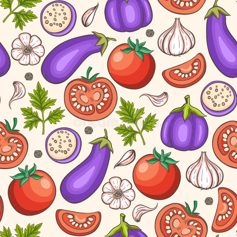 The Scarlet Eggplant Is A Fruiting Plant Of The Genus Solanum, Related To  The Tomato And Eggplant. Hand Drawing Of Vegetable. Vector Art  Illustration. Royalty Free SVG, Cliparts, Vectors, and Stock Illustration.