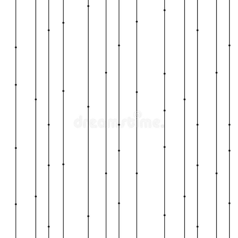 Seamless pattern with vertical lines and dots. Stripy vector illustration vector illustration