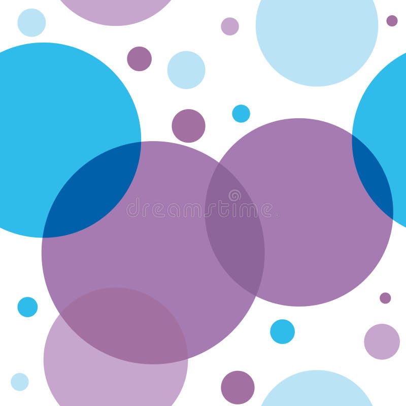 Seamless pattern with violet circles