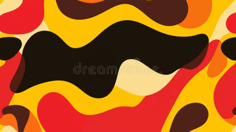 Seamless pattern with wavy shapes creating a dynamic and energetic design, ideal for adding a touch of modernism to any royalty free stock images