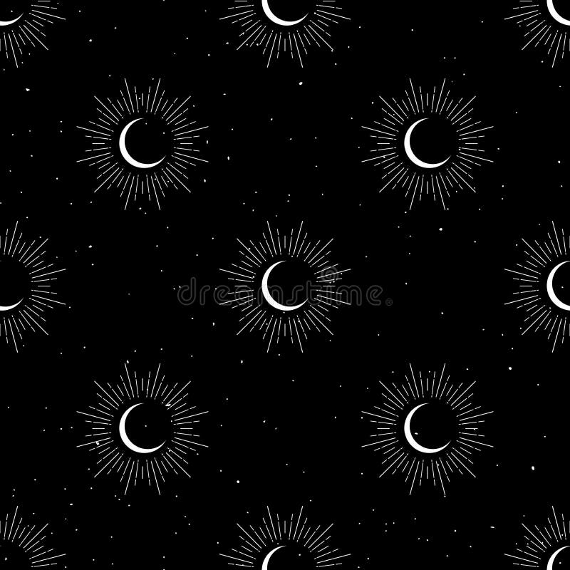 Half Moon with Rays on Black. Night, Sky, Dream, Sleep Symbol Stock Vector - Illustration of read, arch: 225726294 Half Moon with Rays on Black. Night, Sky, Dream, Sleep Symbol Stock Vector - Illustration of read, arch: 225726294