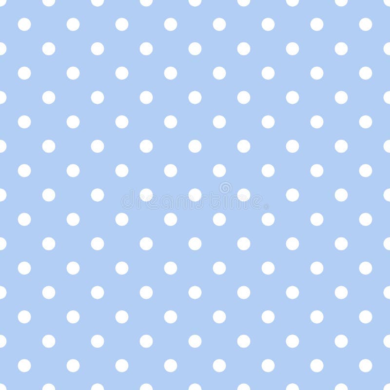 Seamless pattern white small polka dots on pastel blue background. Elegant print for fabric textile gift paper scrapbook wallpaper