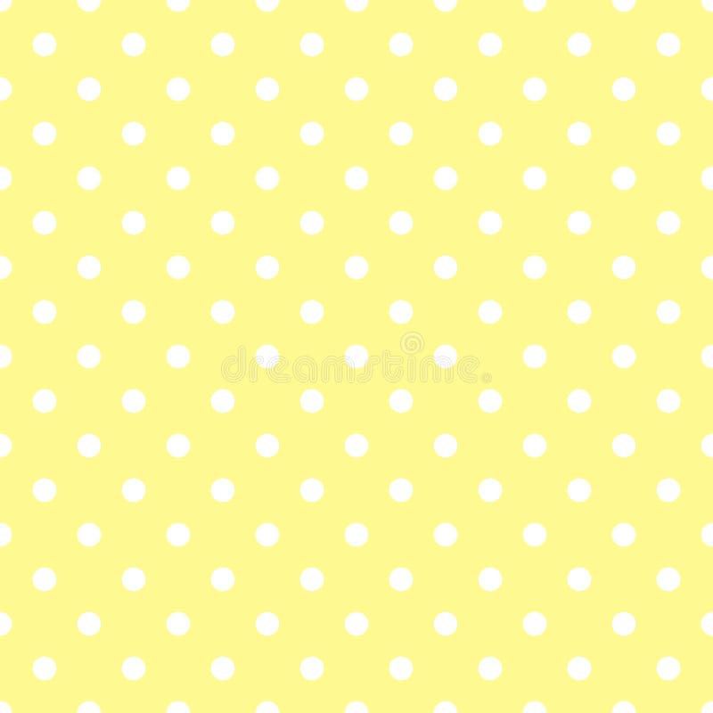 Seamless Pattern White Small Polka Dots on Pastel Yellow Background.  Elegant Print for Fabric Textile Gift Paper Scrapbook Stock Vector -  Illustration of design, polka: 195792577