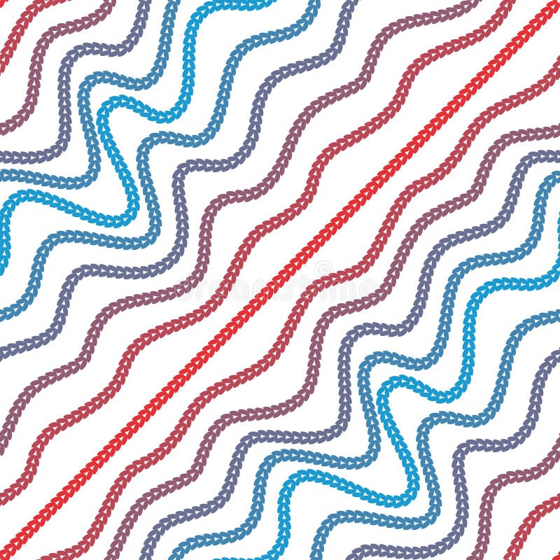 Seamless Pattern of Yarns. Waves and Vibrations of Forms. Optical