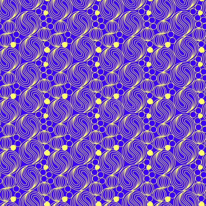 Seamless pattern in zen art style on a blue background vector illustration Seamless pattern in zen art style on a blue background vector illustration