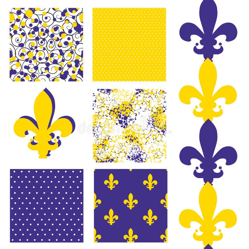 Seamless patterns set vector illustration