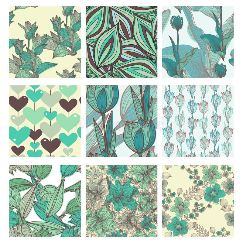 Seamless patterns royalty free illustration