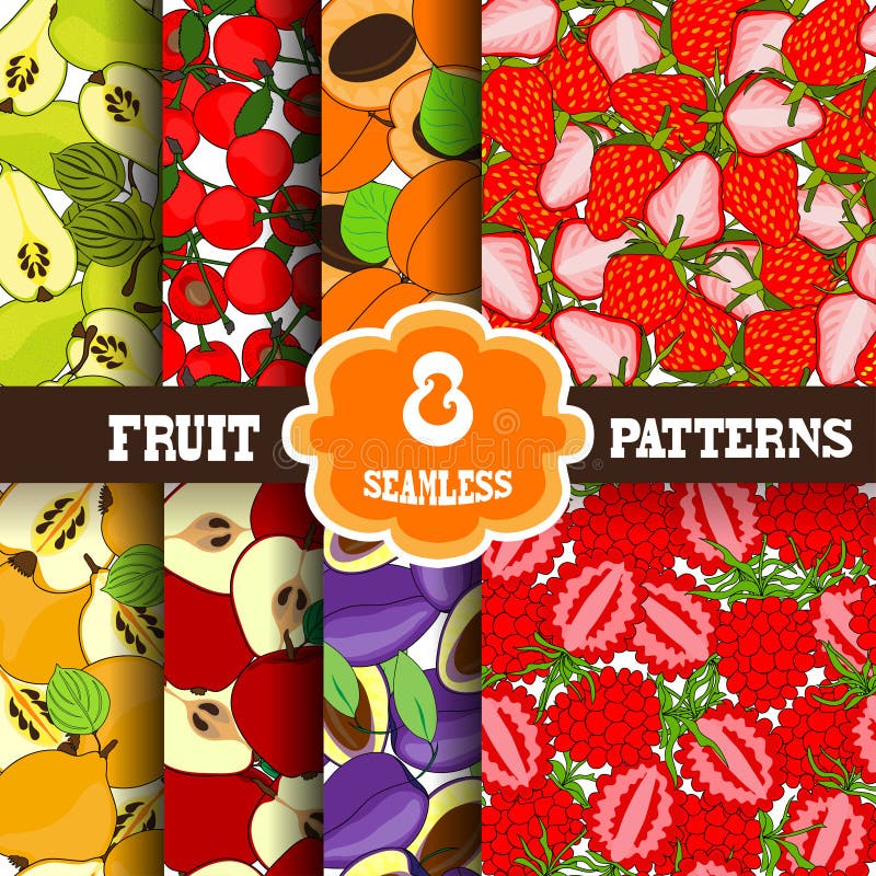 Seamless patterns set vector illustration