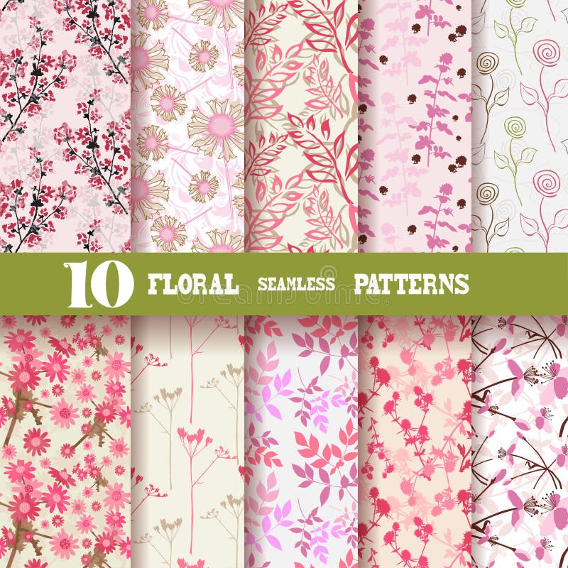 Seamless patterns royalty free illustration
