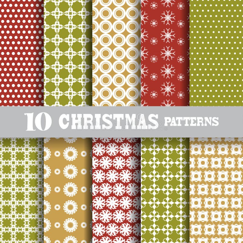 Seamless patterns set vector illustration