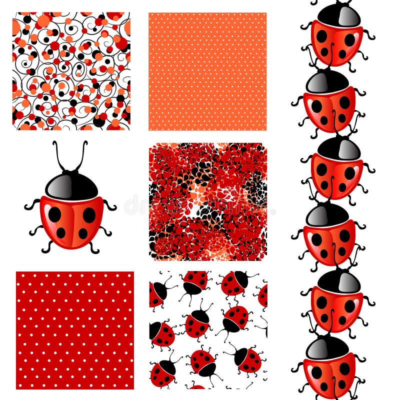 Seamless patterns set royalty free illustration