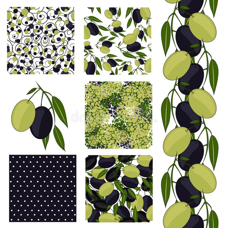 Seamless patterns set royalty free illustration
