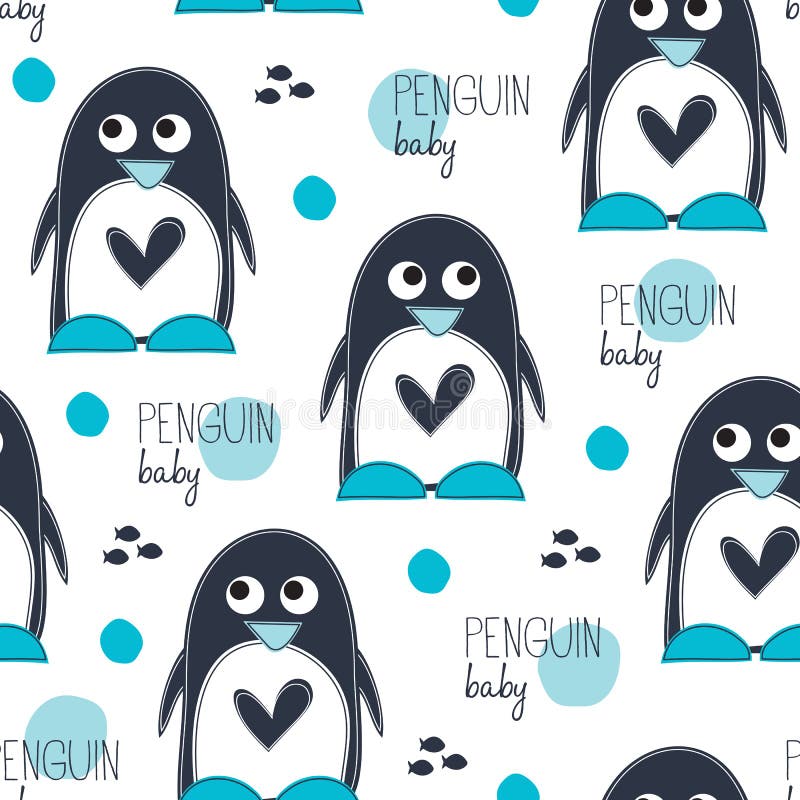 Seamless penguin pattern vector illustration royalty free illustration Seamless penguin pattern vector illustration royalty free illustration