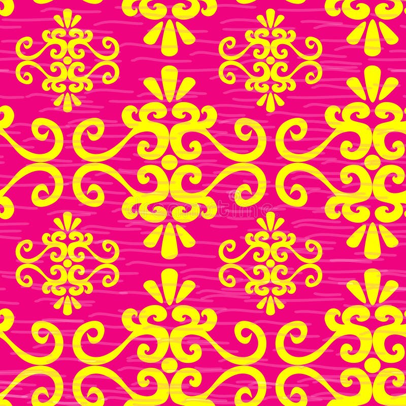 Seamless pink ornament pattern
