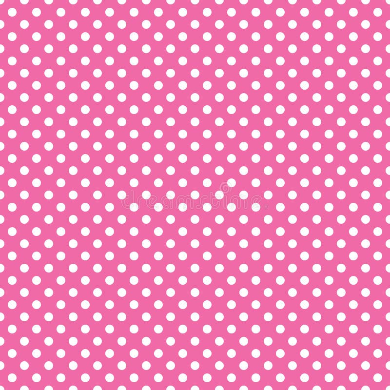 Seamless pink polka dot background