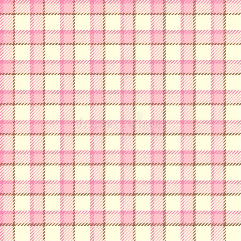 Seamless Pink Tartan Texture Stock Illustration Illustration of