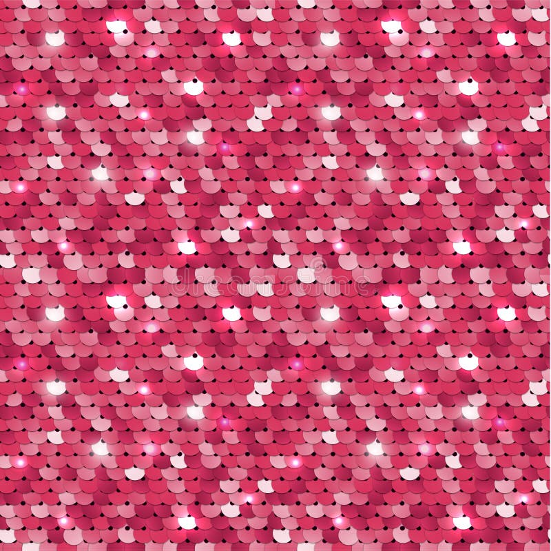 Seamless red sequins pattern Royalty Free Vector Image