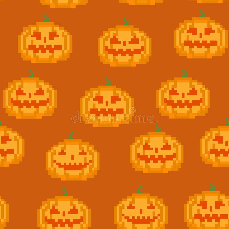 Pixel Art Pumpkin Icon. 32x32 Pixels Stock Vector - Illustration of coding,  fear: 180013954