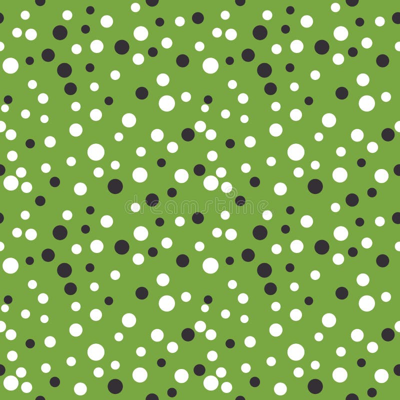 Green Polka Dot Vintage Pattern On Cloth Texture Stock Illustration ...
