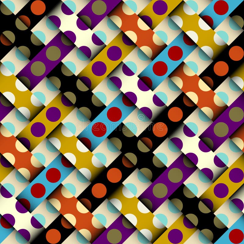 Seamless polka dot pattern Vector Illustration.