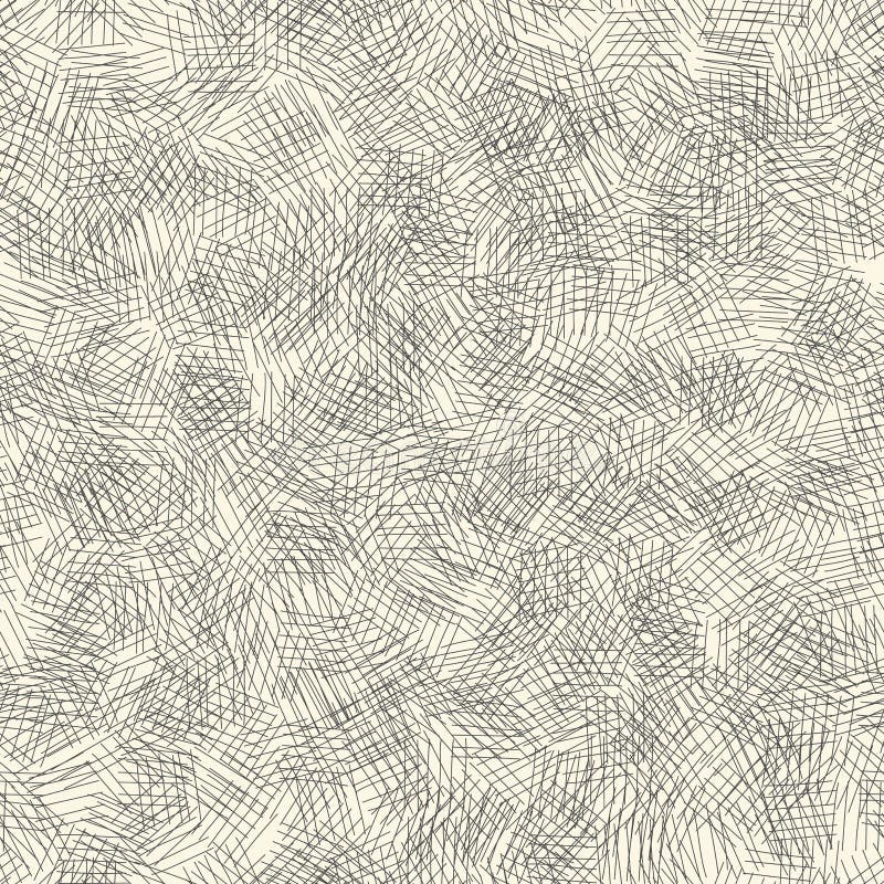 Seamless random scribble pattern stock illustration