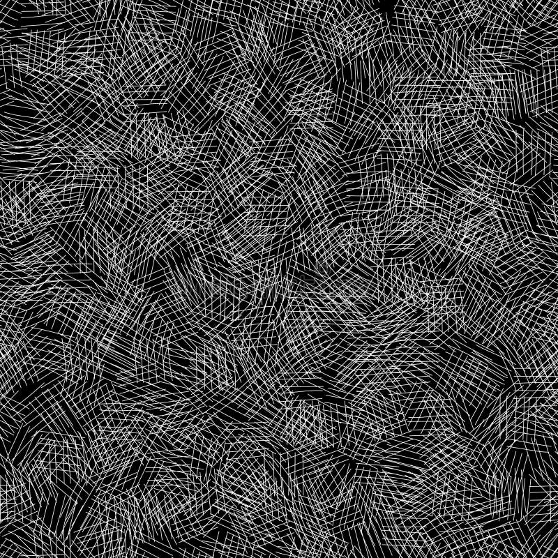 Seamless random scribble pattern vector illustration