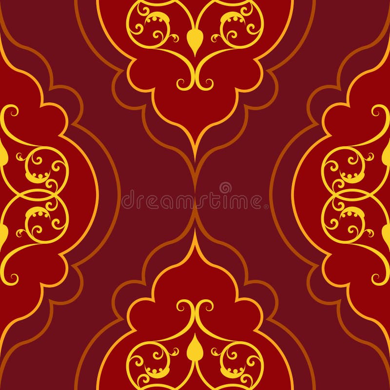 Seamless Red Pattern Stock Vector Illustration Of Abstract 31052956