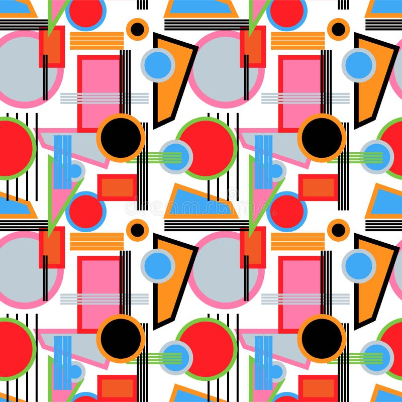 Seamless Repeating Background From Multi-colored Geometric ...