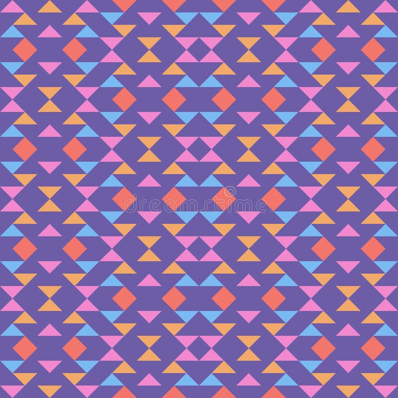 Seamless retro abstract geometric vector pattern vector illustration
