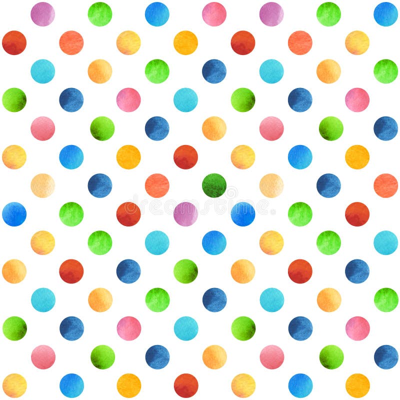 Seamless retro geometric pattern with polka dots. stock photography