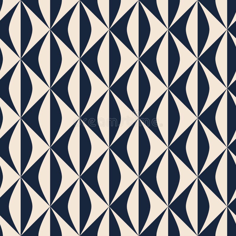 Seamless retro pattern with geometric shapes royalty free illustration