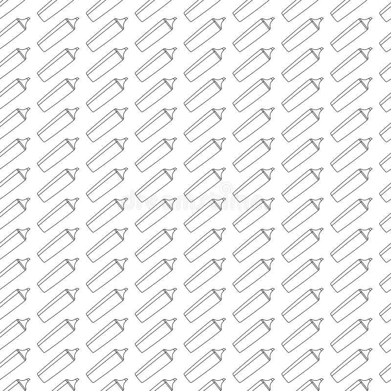 Simple School Background with Learning Symbols. Seamless Pattern with ...