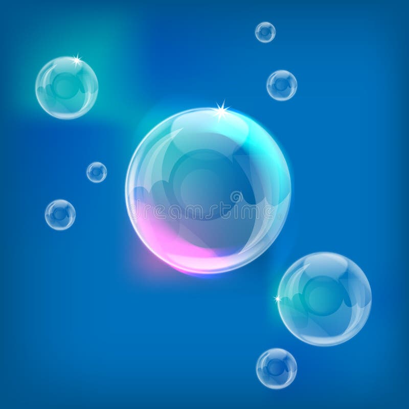 Seamless shiny bubbles