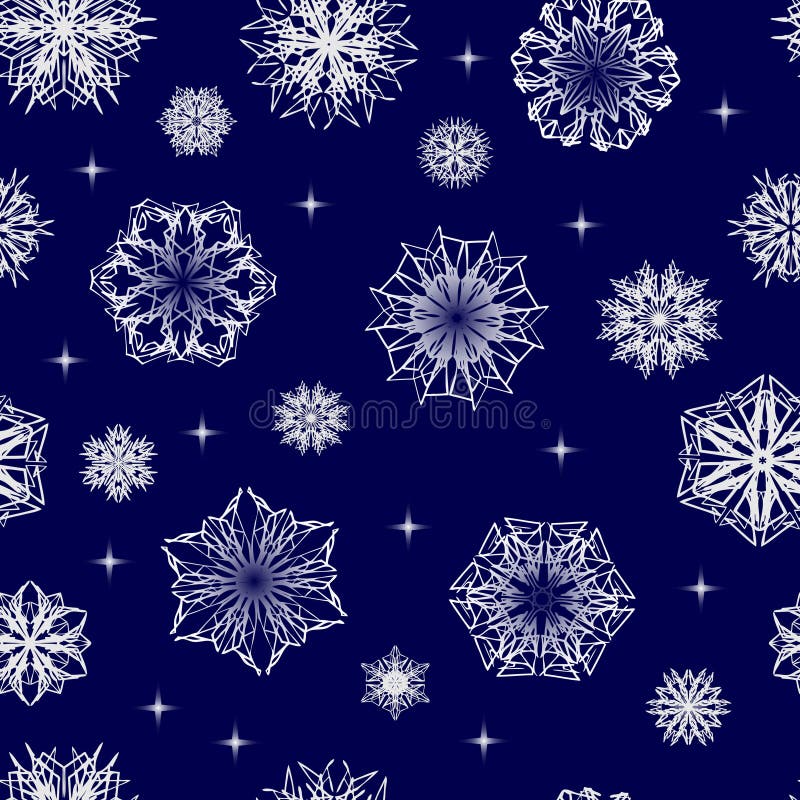 Seamless snowflake wallpaper