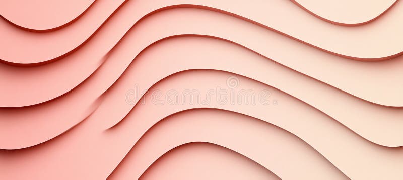 Seamless Soft Gradient Wave Texture with a Minimalist Monochromatic Abstract Background in Pink Hues vector illustration