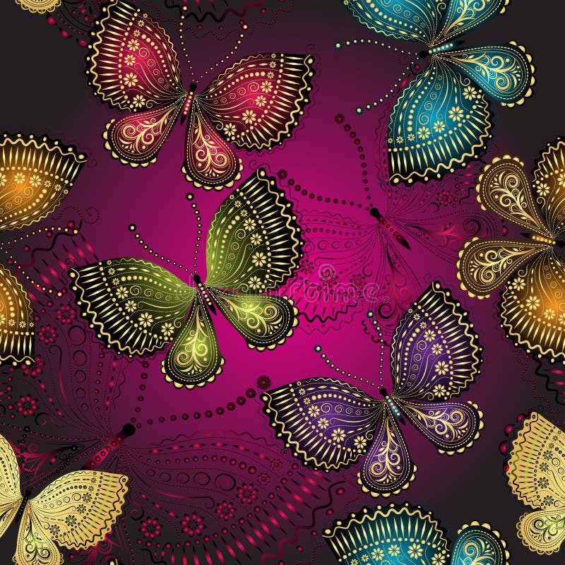 Seamless spring dark purple pattern stock illustration Seamless spring dark purple pattern stock illustration