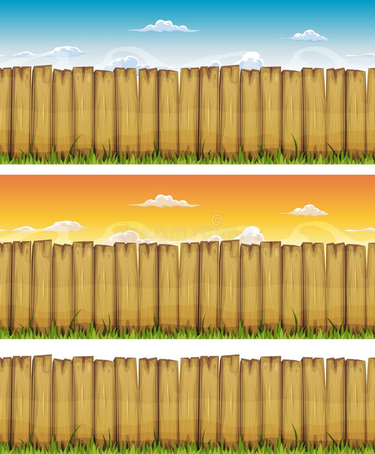 Seamless Spring Or Summer Wood Fence royalty free illustration Seamless Spring Or Summer Wood Fence royalty free illustration