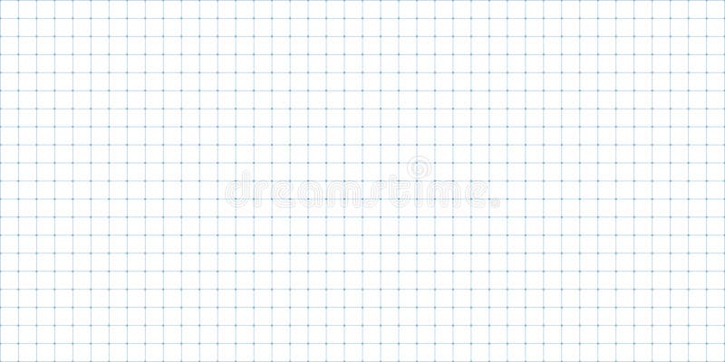 Seamless square blue grid paper with dot and line background, blank grid sheet royalty free illustration