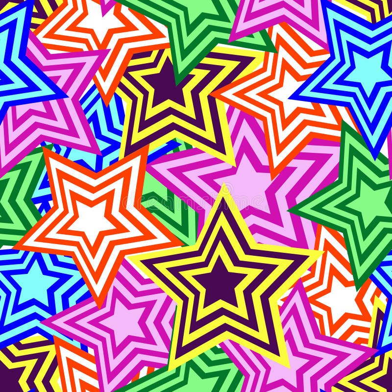 Seamless star pattern