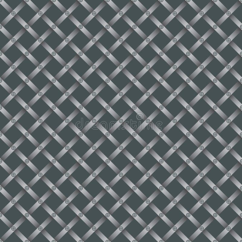 Seamless steel grating pattern royalty free illustration