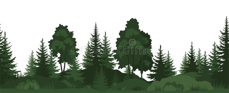 Seamless, Summer Forest stock illustration Seamless, Summer Forest stock illustration