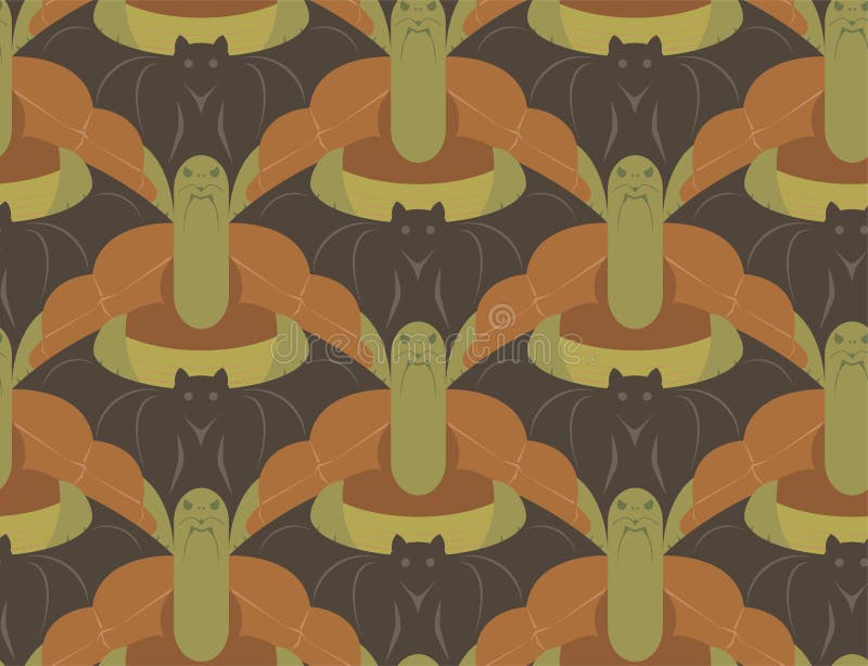 Seamless Tessellation Pattern with Turtles and Bats Vector Stock Vector -  Illustration of decoration, animals: 103008685